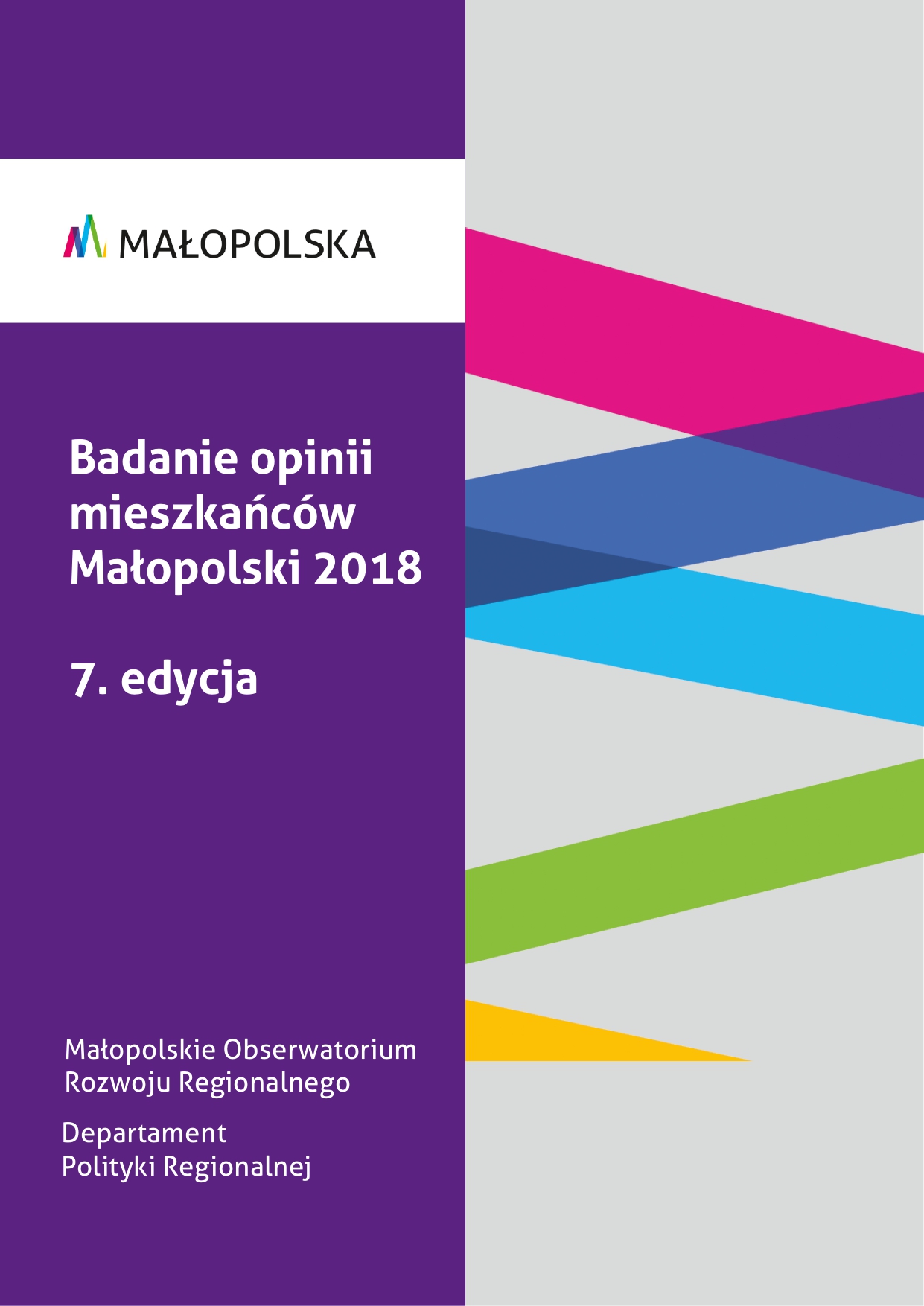 Badanie opinii mieszkańców Małopolski 2018