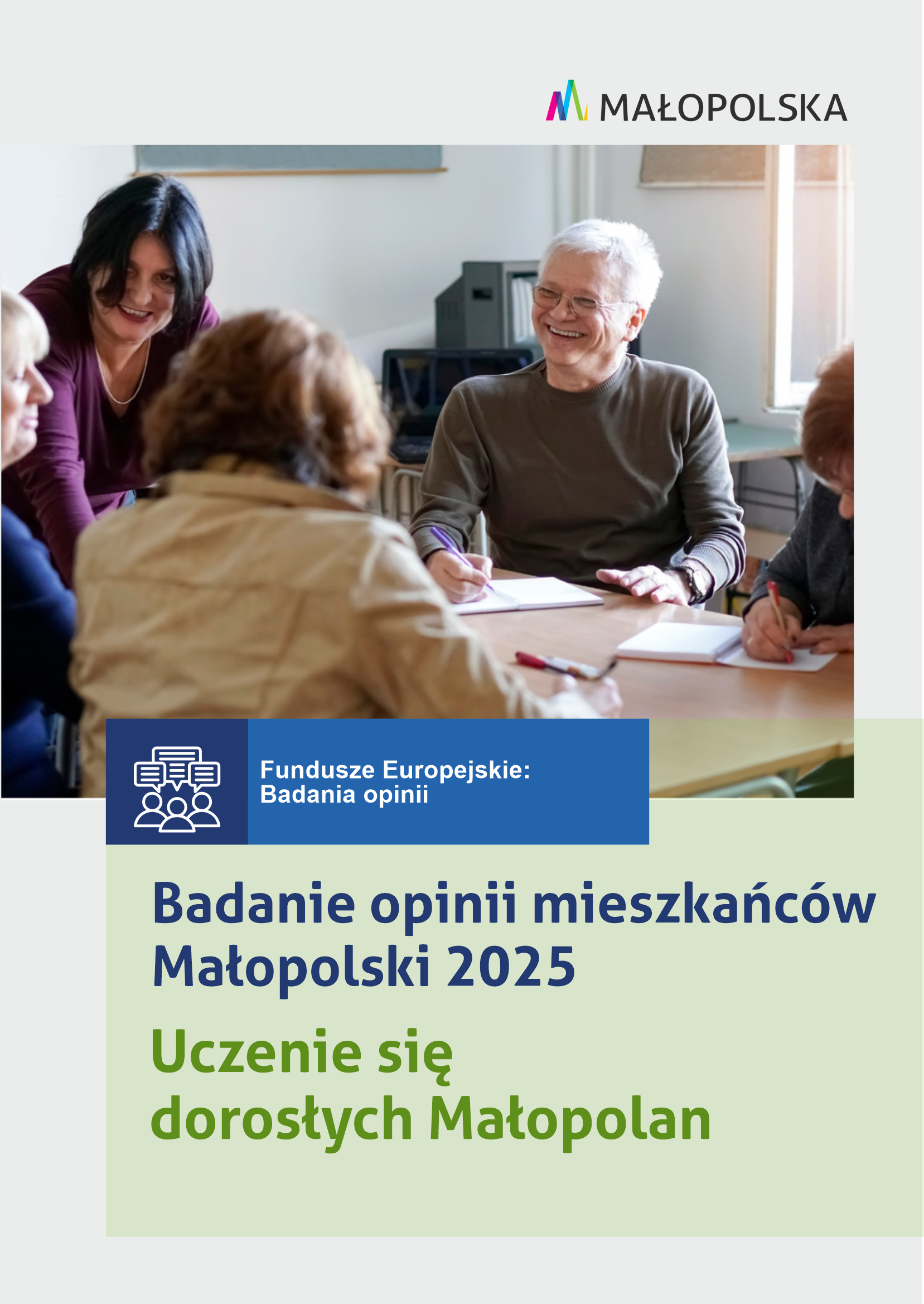 Badanie opinii mieszkańców Małopolski 2025. Uczenie się dorosłych Małopolan